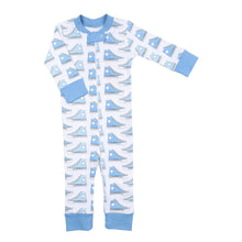  Sneakers Blue Zipper Pajamas - Magnolia BabyZipper Pajamas