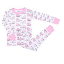  Sneakers Pink Big Kid Long Pajamas - Magnolia BabyLong Pajamas