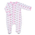 Sneakers Pink Printed Footie - Magnolia BabyFootie