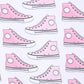Sneakers Pink Printed Footie - Magnolia BabyFootie