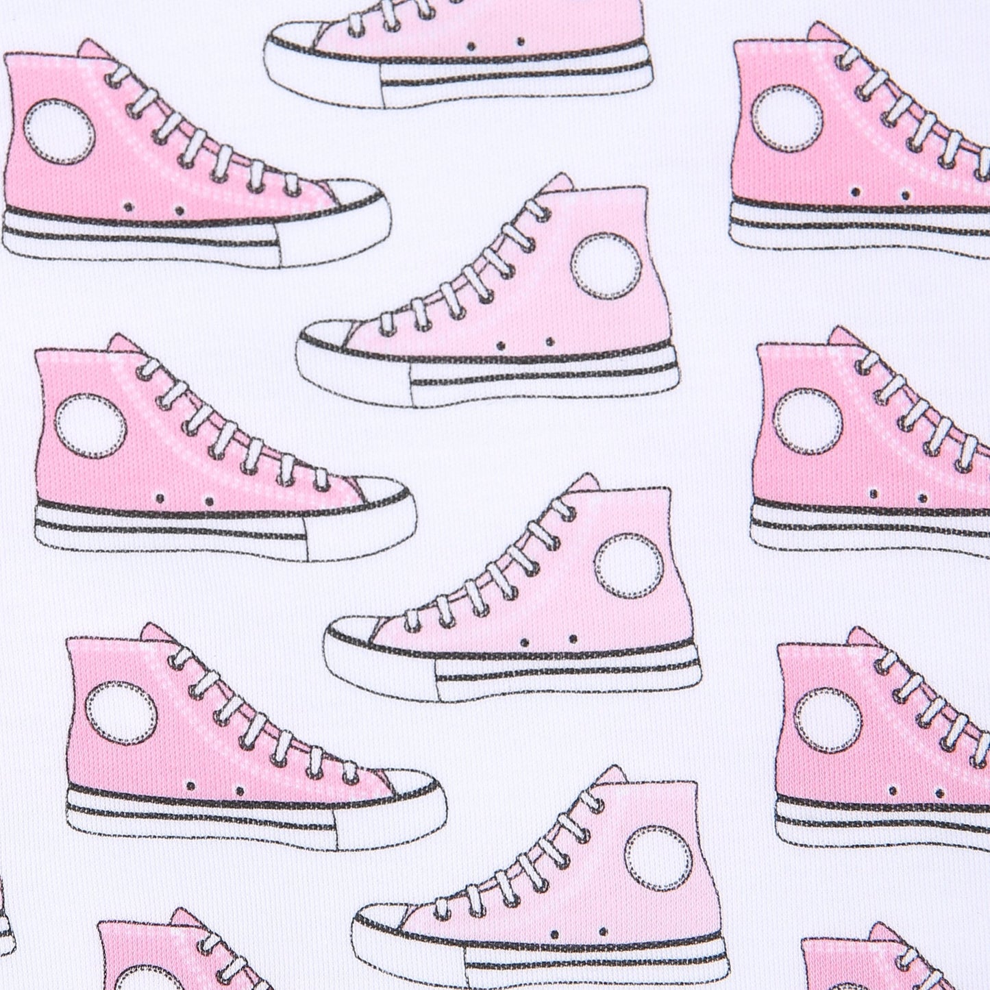 Sneakers Pink Printed Footie - Magnolia BabyFootie
