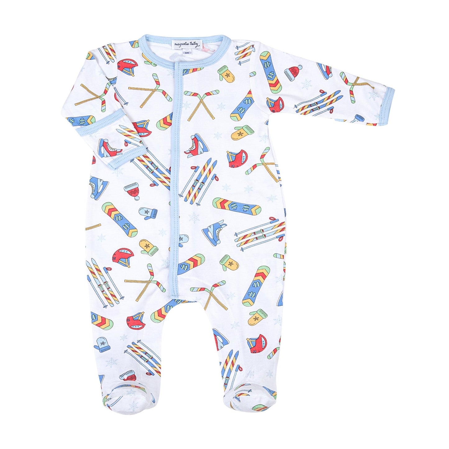 Snow Ready! Footie - Blue - Magnolia BabyFootie