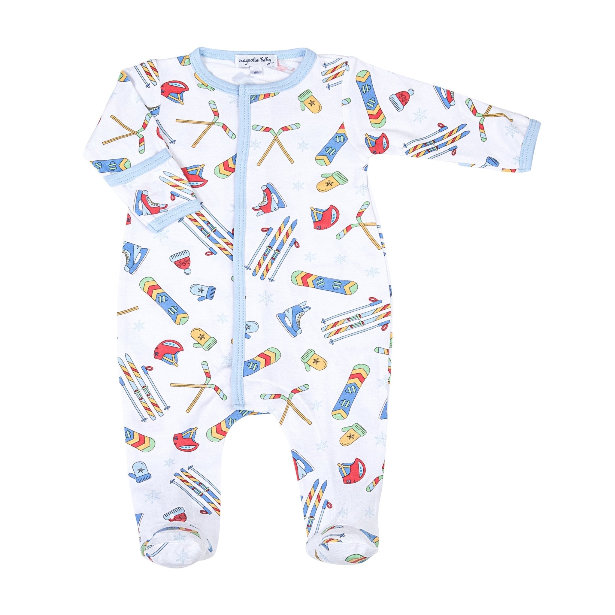 Snow Ready! Footie - Blue - Magnolia BabyFootie