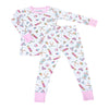 Snow Ready! Long Pajamas - Pink - Magnolia BabyLong Pajamas