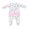 Snow Ready! Ruffle Footie - Pink - Magnolia BabyFootie