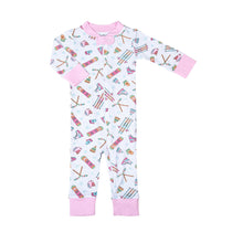  Snow Ready! Zip Pajamas - Pink - Magnolia BabyZipper Pajamas