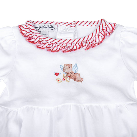 So this is Love Embroidered Long Sleeve Bubble - Magnolia BabyBubble