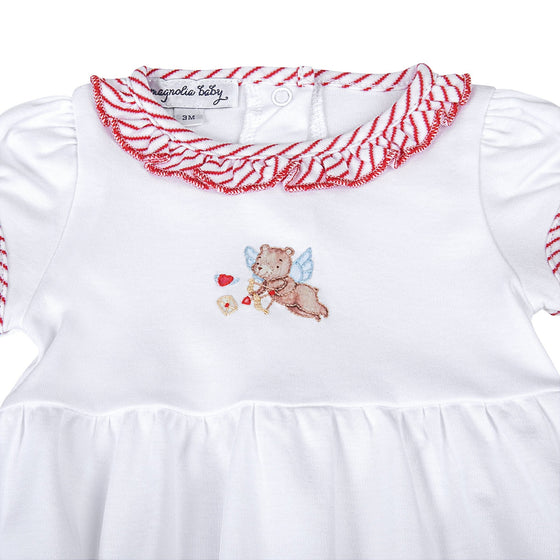 So this is Love Embroidered Short Sleeve Bubble - Magnolia BabyBubble