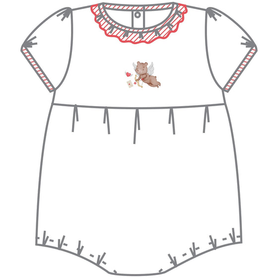 So this is Love Embroidered Short Sleeve Bubble - Magnolia BabyBubble