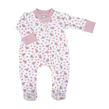  So this is Love Print Zip Footie - Magnolia BabyFootie