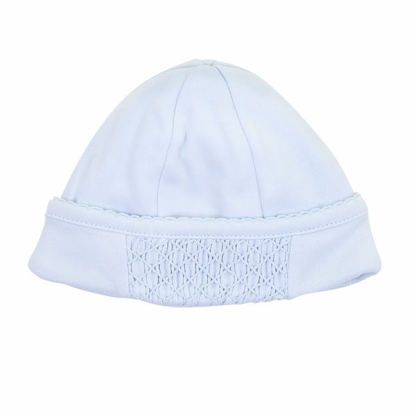Solid Essentials Blue Smocked Hat - Magnolia BabyHat