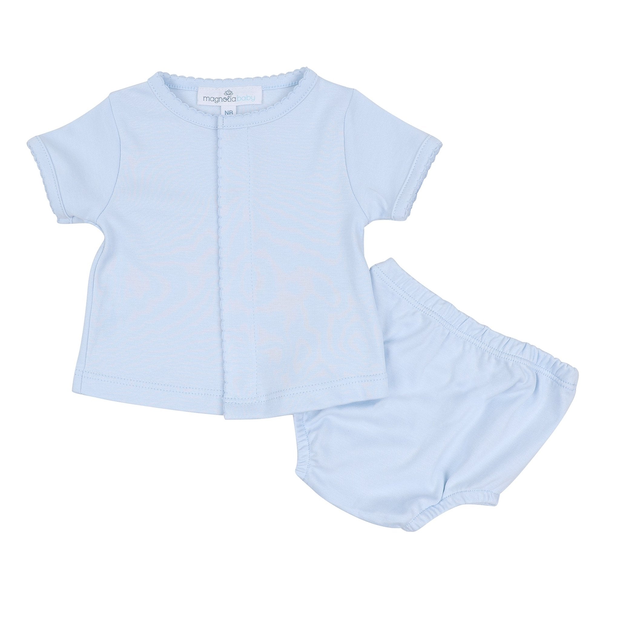 Solid Essentials Diaper Cover Set - Light Blue - Magnolia BabyDiaper Cover