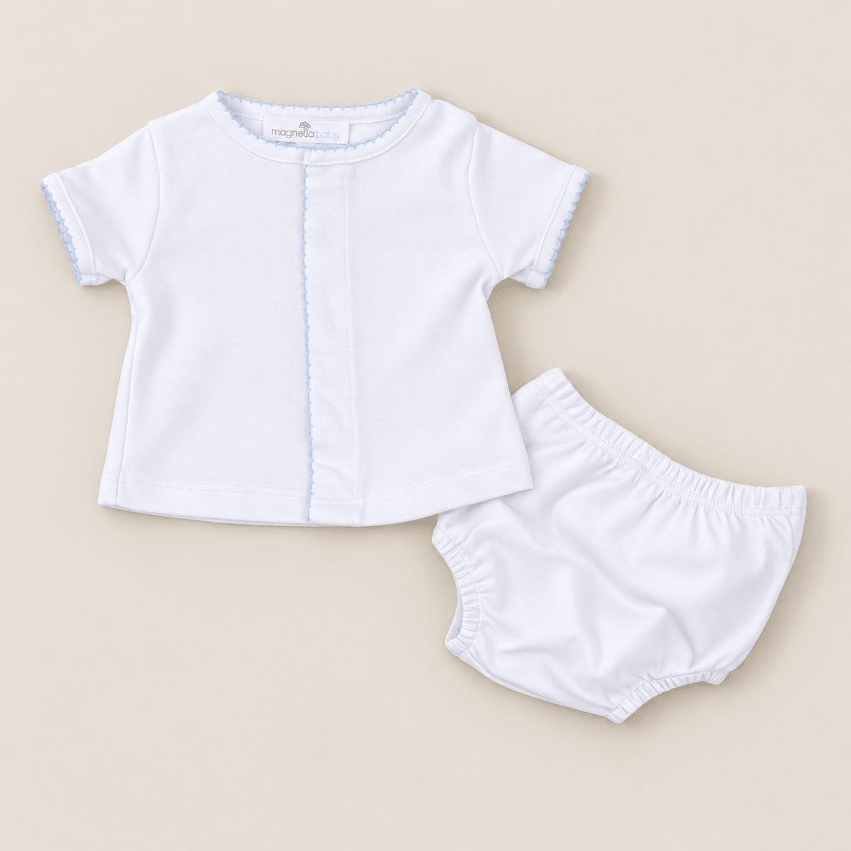 Magnolia Baby_Solid Essentials Diaper Cover Set - White Light Blue_2