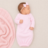 Solid Essentials Lap Gown - Pink with Pink Trim - Magnolia BabyGown