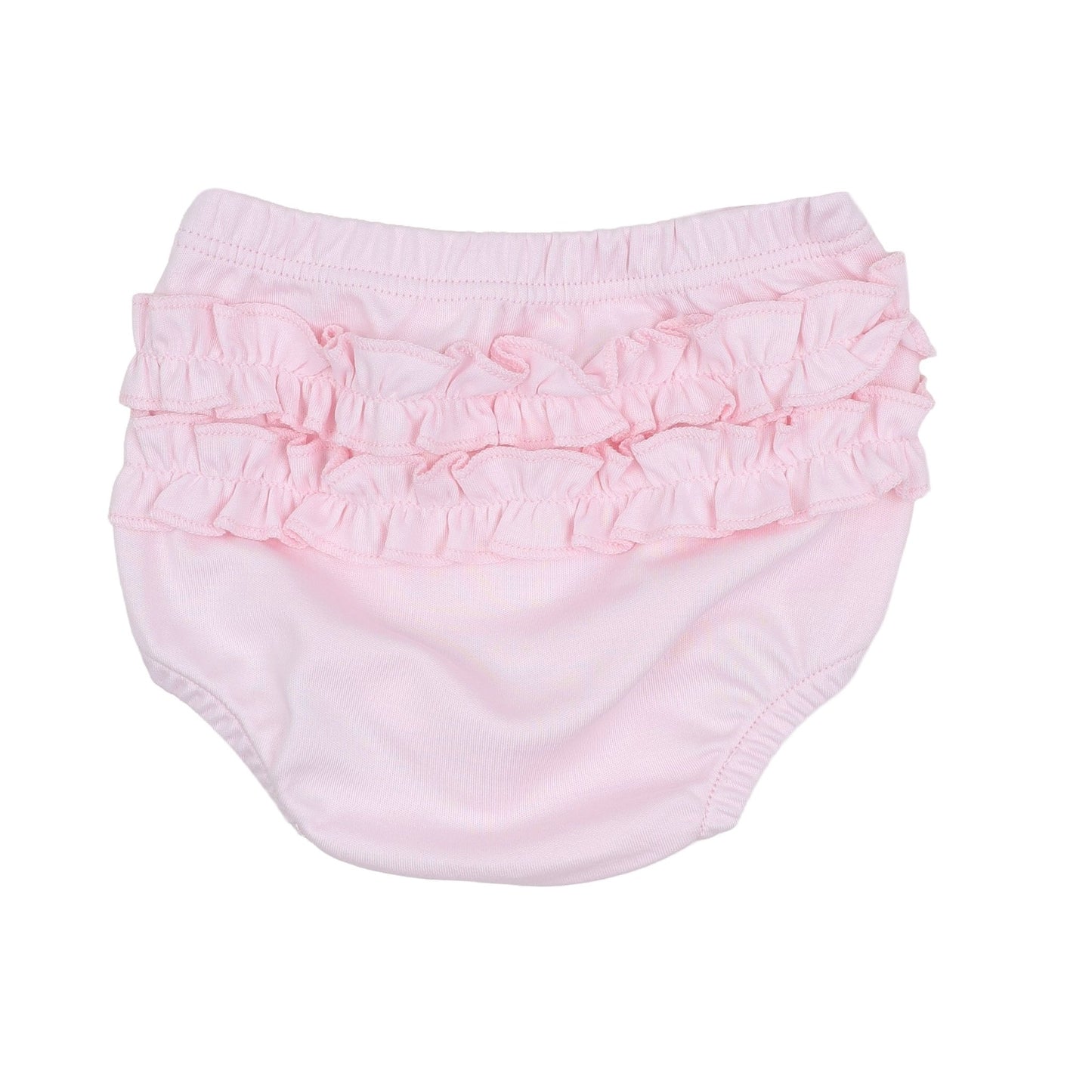 Solid Essentials Ruffle Diaper Cover Set - Pink - Magnolia BabyDiaper Cover