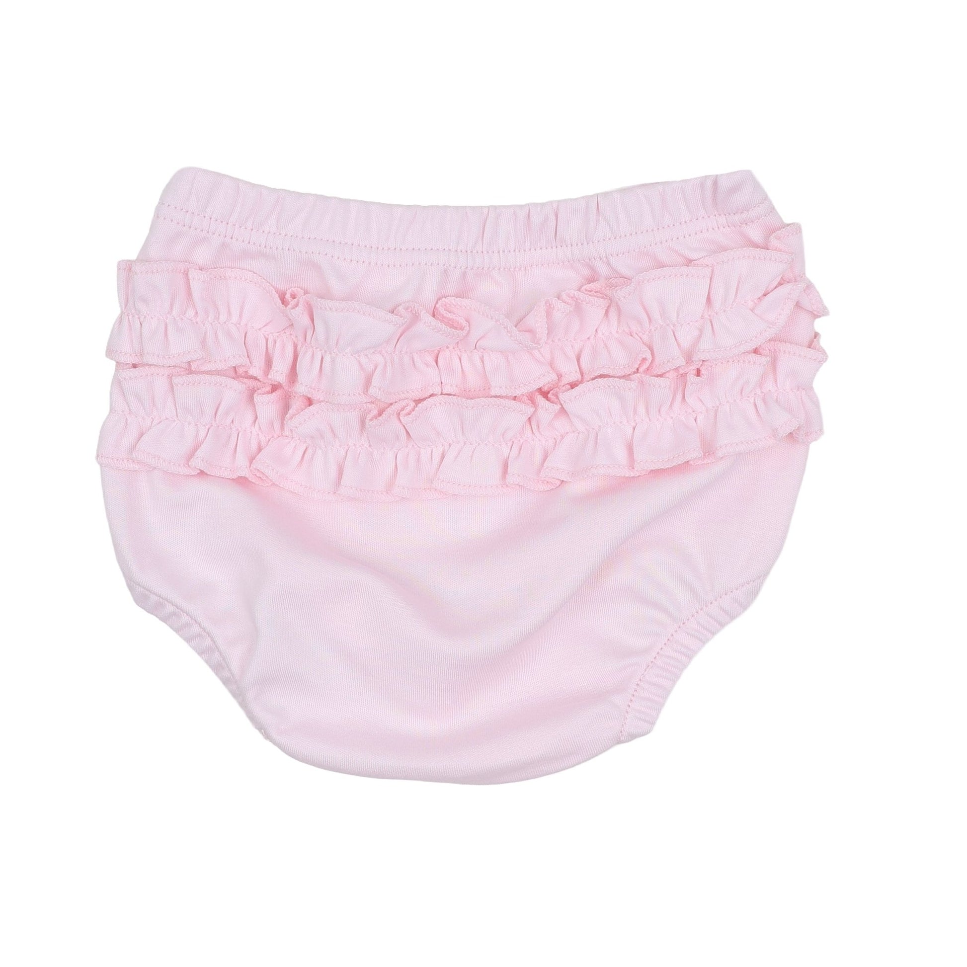 Solid Essentials Ruffle Diaper Cover Set - Pink - Magnolia BabyDiaper Cover