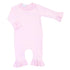Solid Essentials Ruffle Playsuit - Pink with Pink Trim - Magnolia BabyPlaysuit