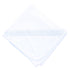Solid Essentials Smocked Blanket - White with Blue Trim - Magnolia BabyReceiving Blanket