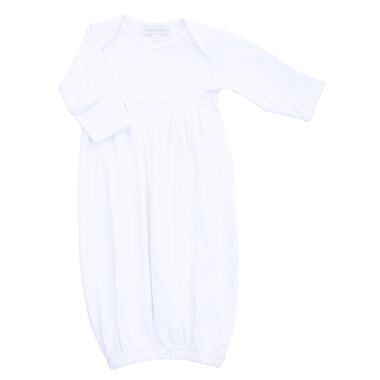 Solid Essentials White Gown - Magnolia BabyGown