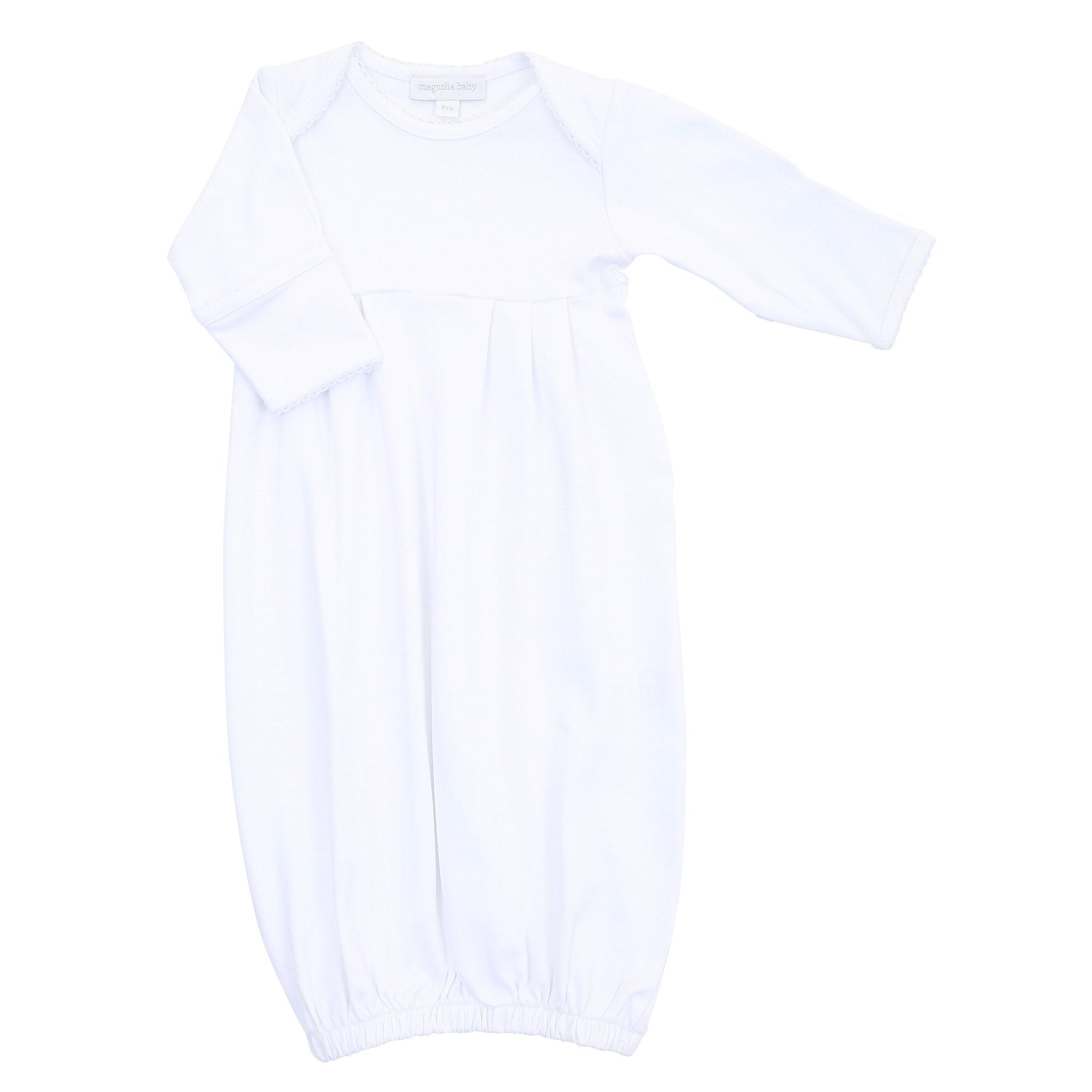 Solid Essentials White Gown - Magnolia BabyGown