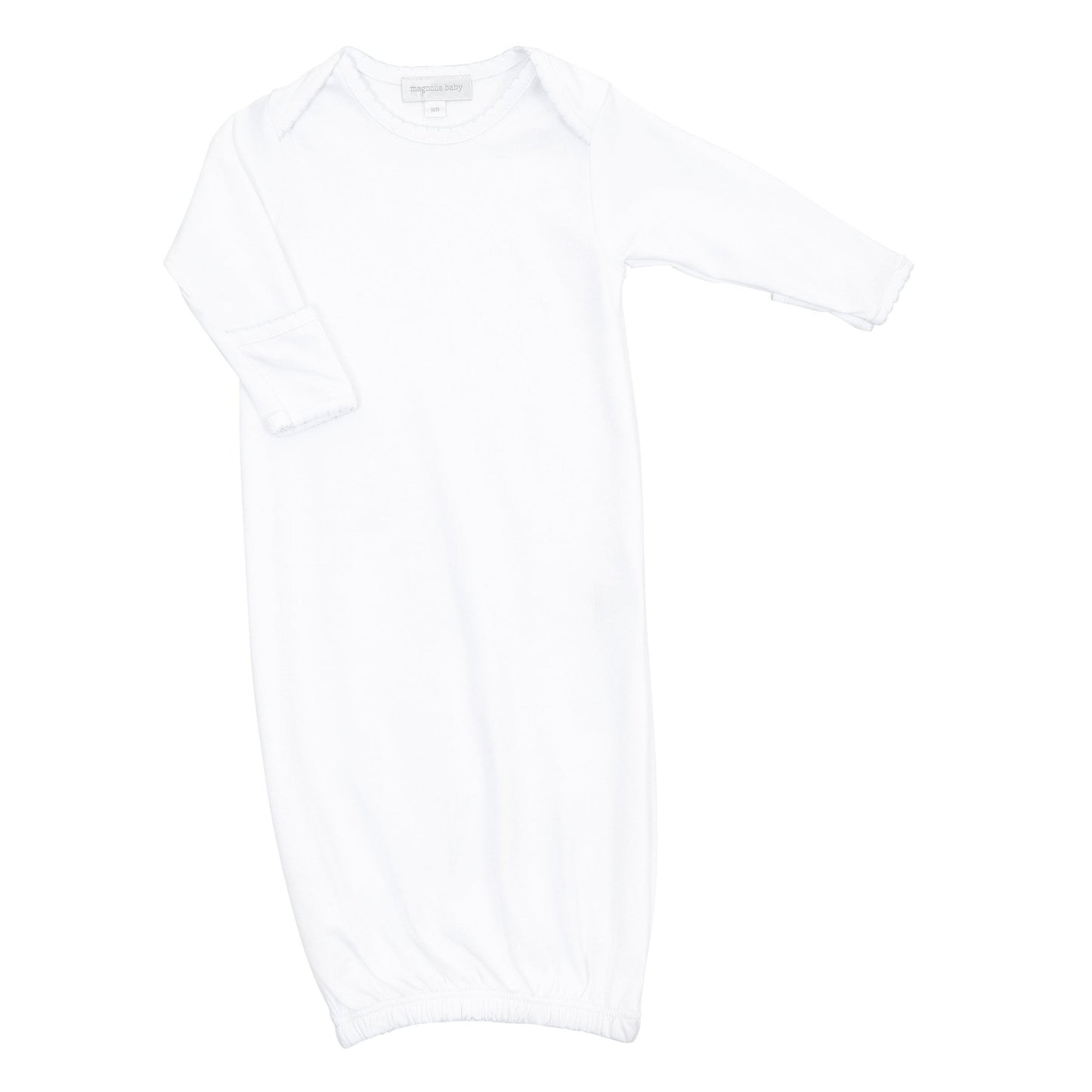 Solid Essentials White Lap Gown - Magnolia BabyGown