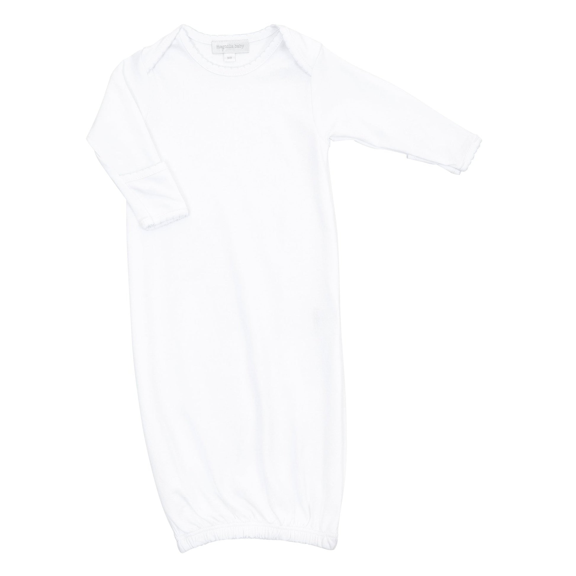 Solid Essentials White Lap Gown - Magnolia BabyGown