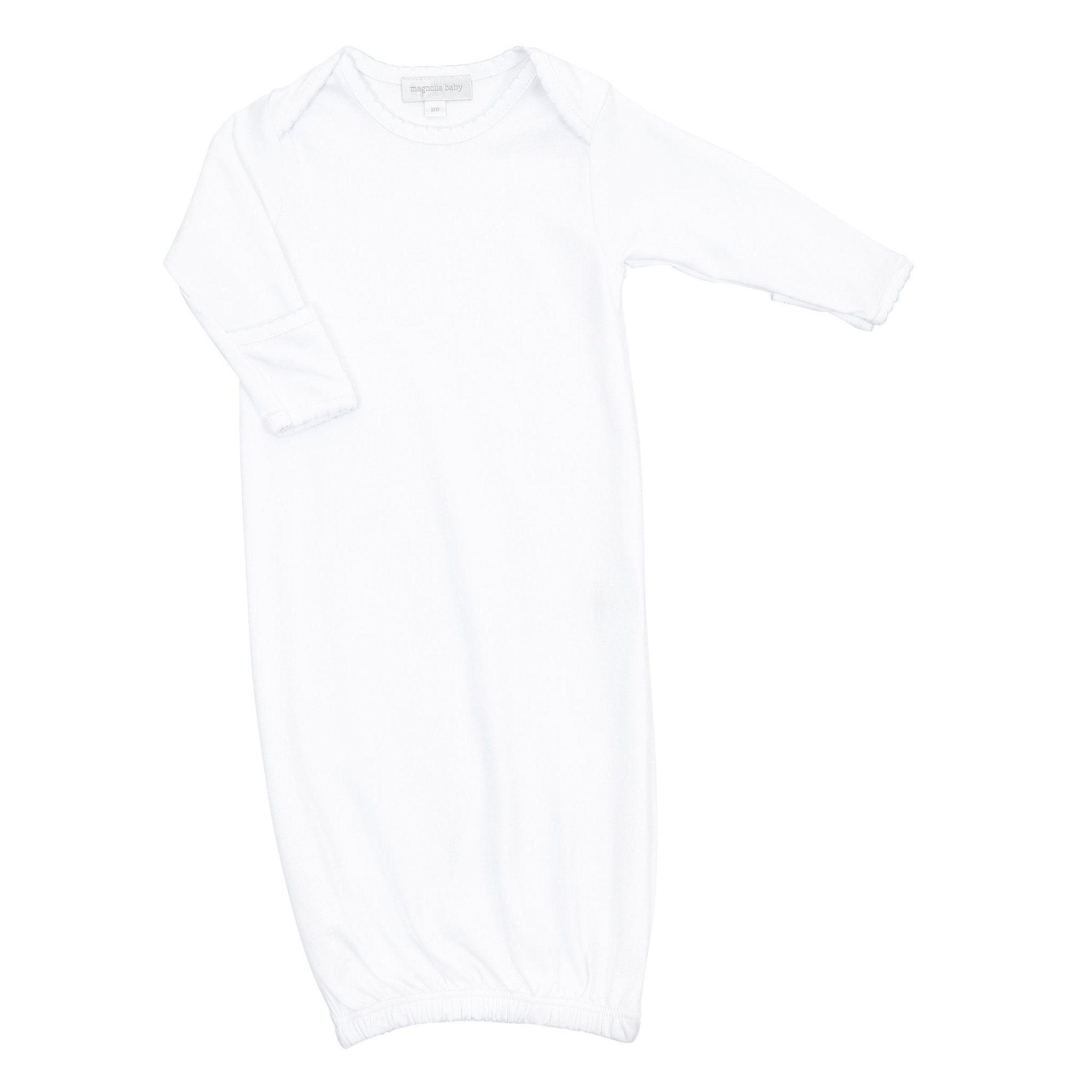Solid Essentials White Lap Gown - Magnolia BabyGown