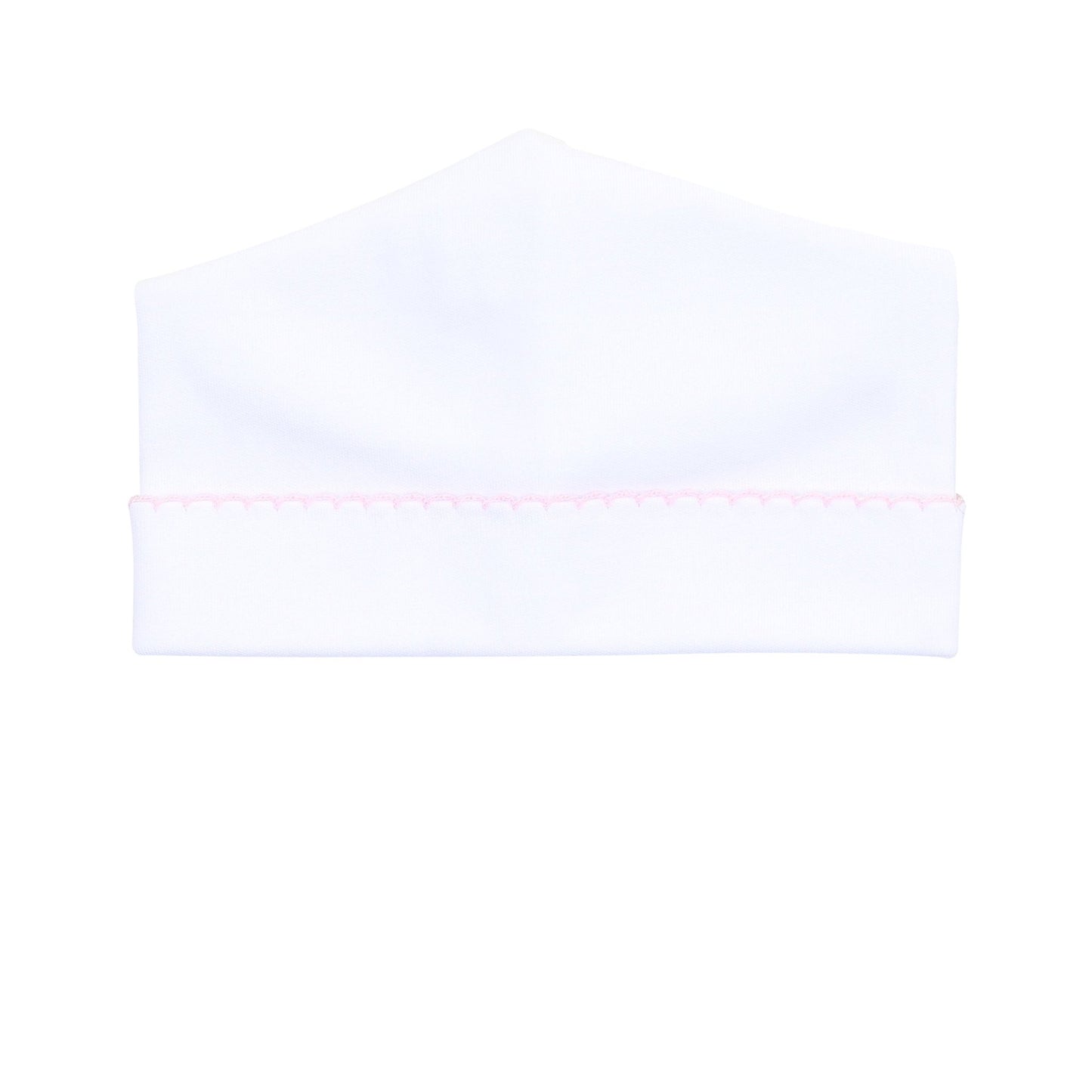 Solid Essentials White Pink Hat - Magnolia BabyHat
