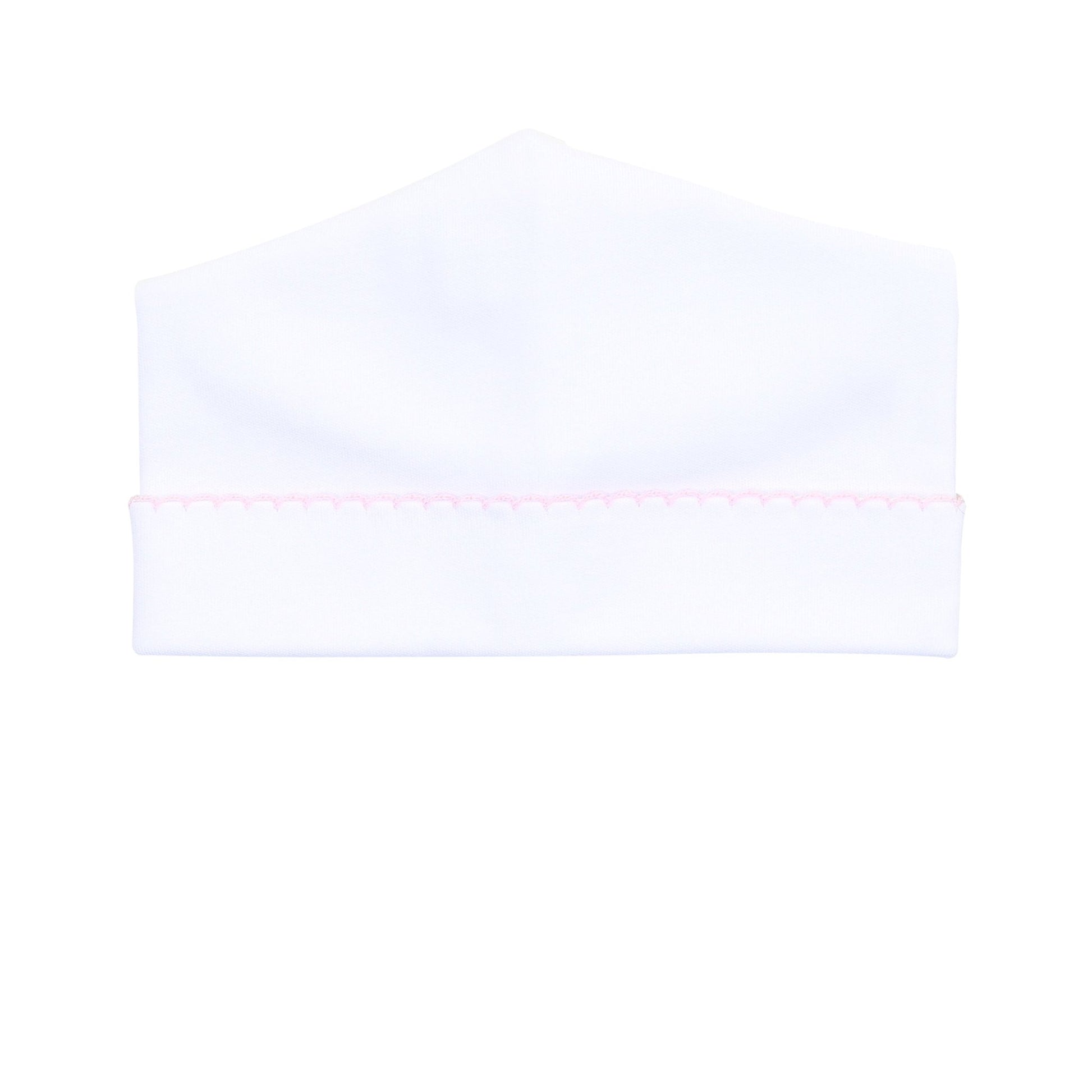 Solid Essentials White Pink Hat - Magnolia BabyHat