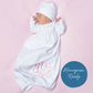 Solid Essentials White Pink Smocked Gown - Magnolia BabyGown