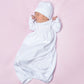 Solid Essentials White Pink Smocked Gown - Magnolia BabyGown