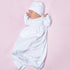 Solid Essentials White Pink Smocked Gown - Magnolia BabyGown