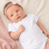 Solid Essentials White Ruffle Diaper Cover Set with Pink Trim - Magnolia BabyDiaper Cover