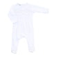 Solid Essentials White Smocked Footie - Magnolia BabyFootie
