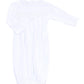 Solid Essentials White Smocked Gown - Magnolia BabyGown