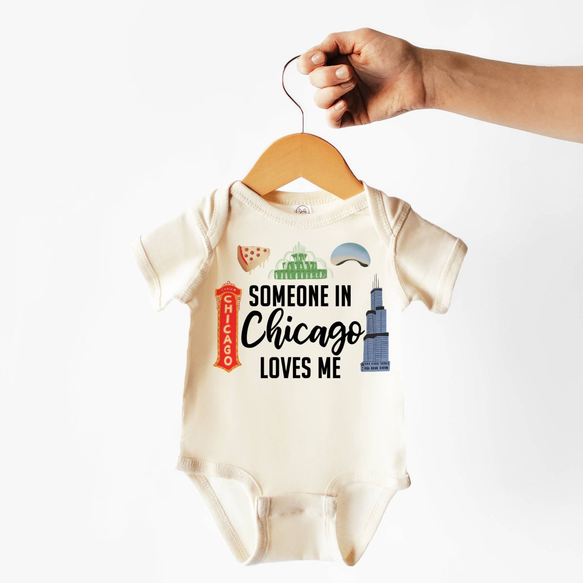 Someone in Chicago Loves Me Onesie - Magnolia BabyBodysuit