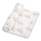 Somewhere Over The Rainbow Swaddle Blanket - Magnolia BabySwaddle Blanket