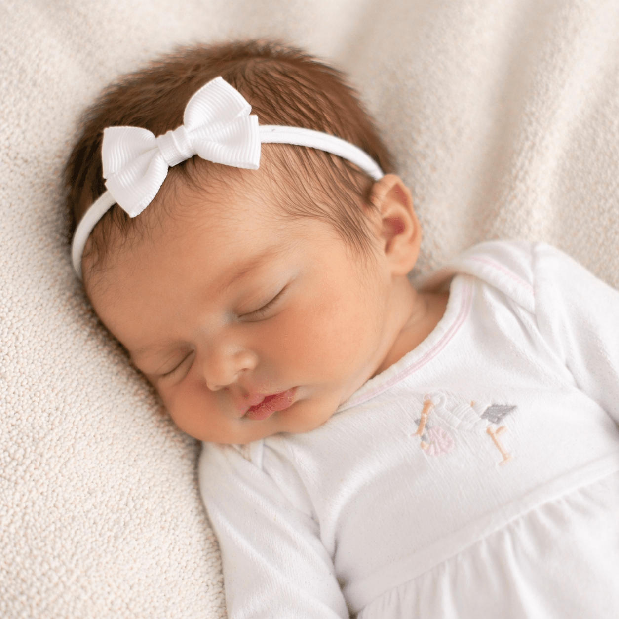 Sophia Baby Headband - White - Magnolia BabyHeadband