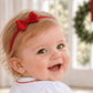 Sophia Baby Headband with Bow - Red