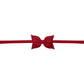 Sophia Baby Headband with Grosgrain Bow - Cranberry - Magnolia BabyHeadband