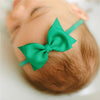 Sophia Baby Headband with Grosgrain Bow - Emerald - Magnolia BabyHeadband
