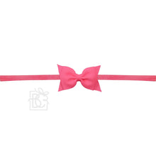  Sophia Baby Headband with Grosgrain Bow - Fuschia - Magnolia BabyHeadband