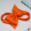 Sophia Baby Headband with Grosgrain Bow - Orange - Magnolia BabyHeadband