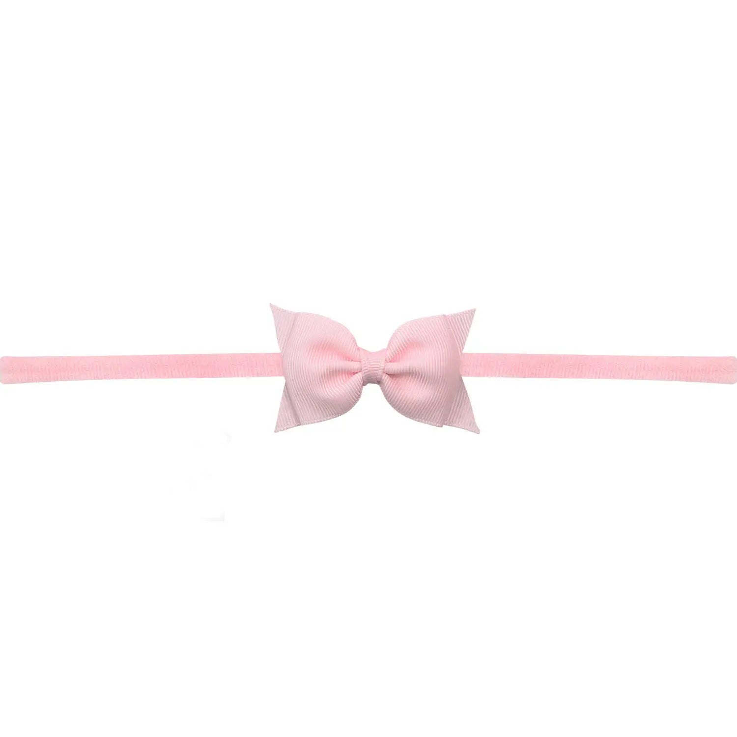 Sophia Baby Headband with Grosgrain Bow - Peony Pink - Magnolia BabyHeadband