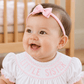 Sophia Baby Headband with Grosgrain Bow - Pink - Magnolia BabyHeadband