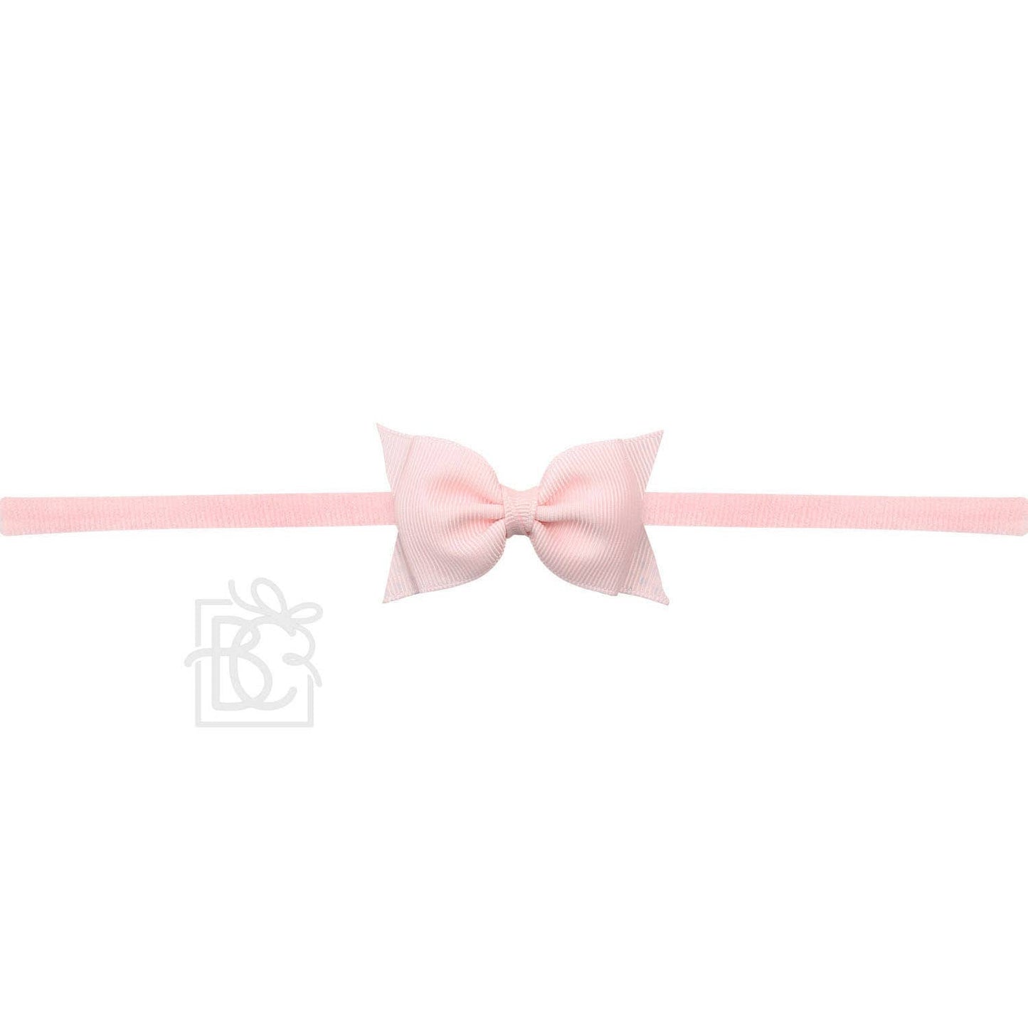 Sophia Baby Headband with Grosgrain Bow - Pink - Magnolia BabyHeadband