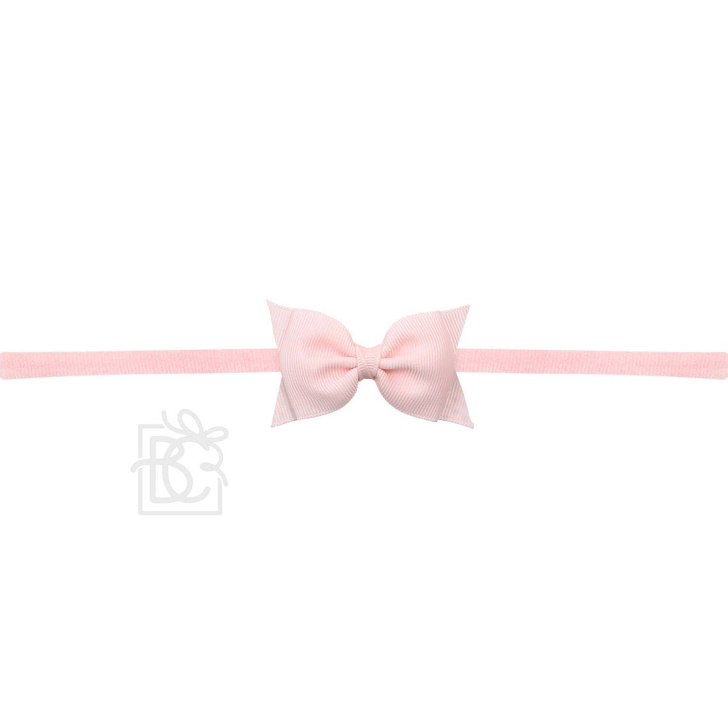 Sophia Baby Headband with Grosgrain Bow - Pink - Magnolia BabyHeadband