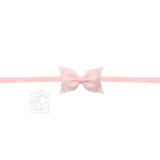 Sophia Baby Headband with Grosgrain Bow - Pink - Magnolia BabyHeadband