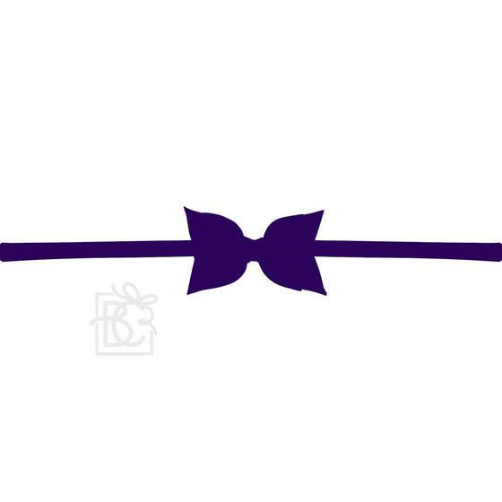 Sophia Baby Headband with Grosgrain Bow - Purple - Magnolia BabyHeadband