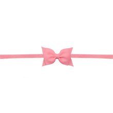  Sophia Baby Headband with Grosgrain Bow - Shell Pink - Magnolia BabyHeadband
